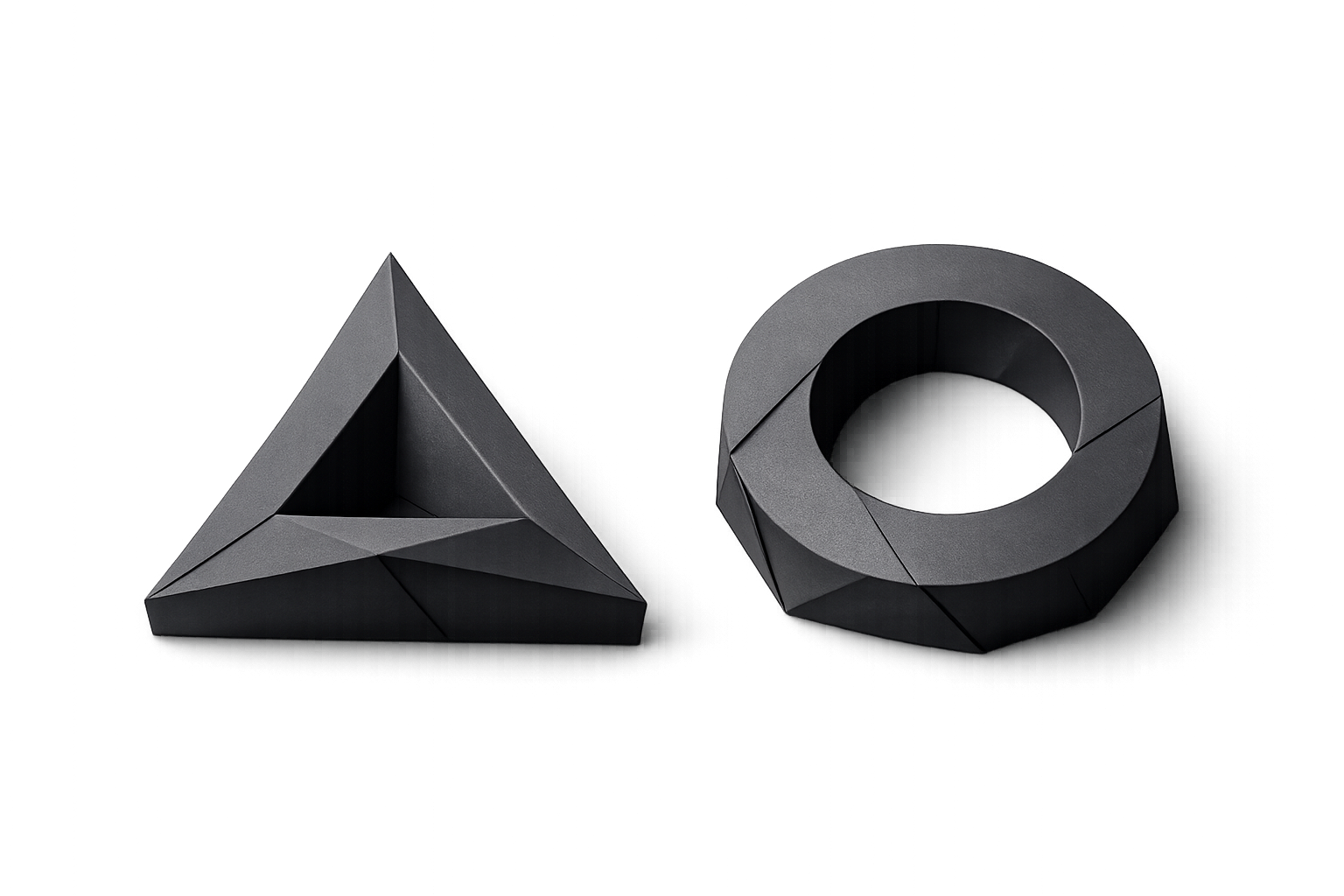 Historic Agency Delivery origami artwork representing structured white-label production and handoff